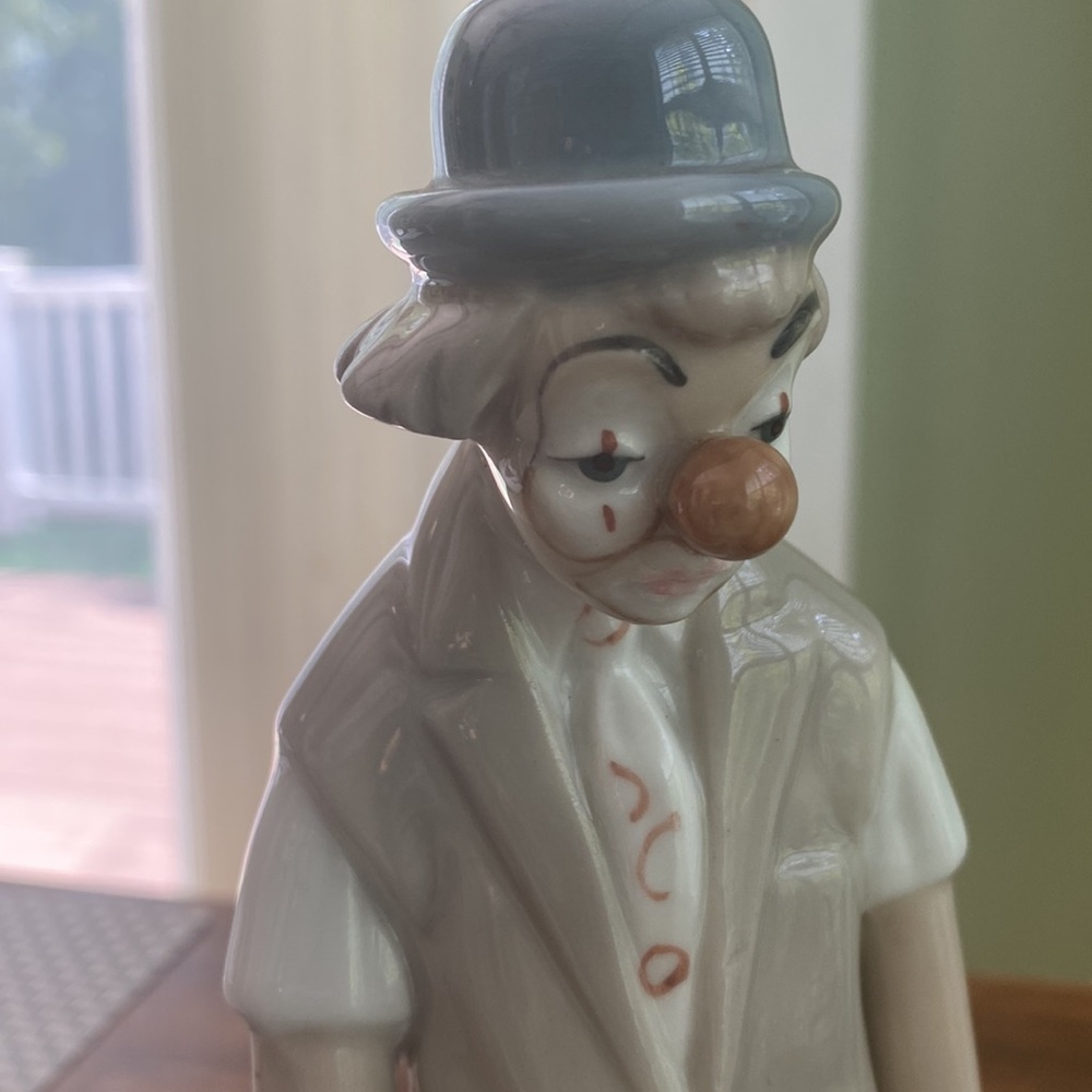 Cascades Sad Clown Figurine Vintage